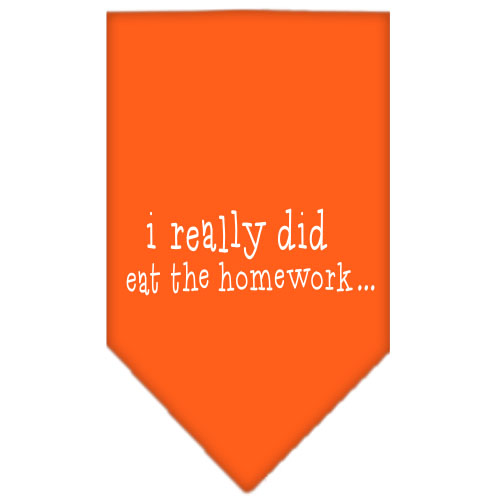 I really did eat the Homework Screen Print Bandana Orange Large